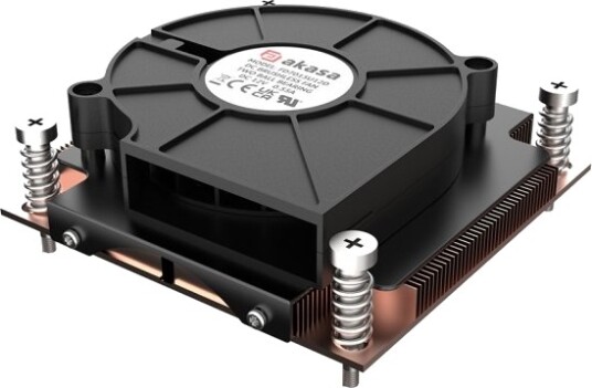 Akasa Ak-Cc7406bp01 Luftkjøler 7.5cm 1200 Rpm 5500 Rpm Sort Blå