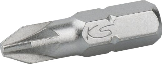 Ks Tools 911.2219, Pozidriv, Nickel, Din 3126, Iso 1173 - C 6,3, 25 Mm, 5 G, 25,4 / 4 Mm (1 / 4")