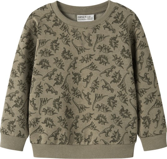 Name It Nmmvimo Ls Nreg Aop Sweat Bru Khaki green 110 Name It Nmmvimo Ls Nreg Aop Sweat Bru Khaki green 110