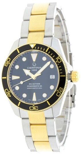 Certina Herreklokke C032.807.22.051.00 DS Action Sort/Gulltonet stål