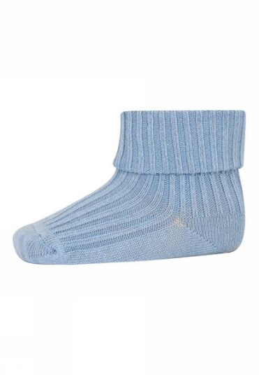 MP bomull rib baby sokkerDusty blue