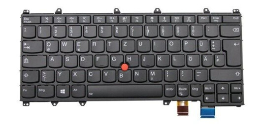 Lenovo Chicony STO-84D0 - Brbart tastatur - til utskifting - Tysk - Svart