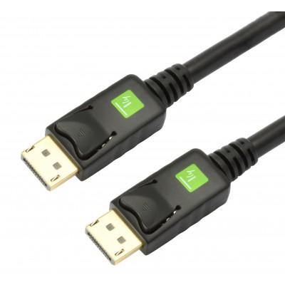 TECHLY DisplayPort 1.2 Kabel 0,5 m 4K Støtte Svart