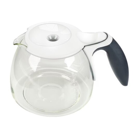 Braun KFK 500 glasskanne 10 kopper hvit AX13210011 Braun KFK 500 glasskanne 10 kopper hvit AX13210011