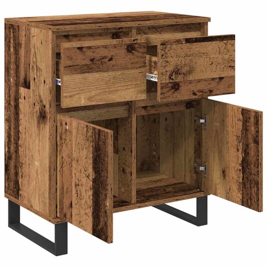 Serviesskap Gamle tre 60 x 35 x 70 cm Ingeniørtre og jern Serviesskap Gamle tre 60 x 35 x 70 cm Ingeniørtre og jern