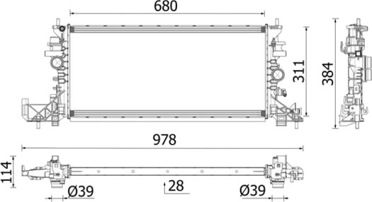 MAHLE CR 2699 000P Radiator motorkjøling