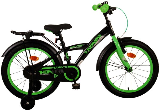 Volare Thombike Barnesykkel Med Støttehjul 18" 4 7 År Grønn Volare Thombike Barnesykkel Med Støttehjul 18" 4 7 År Grønn