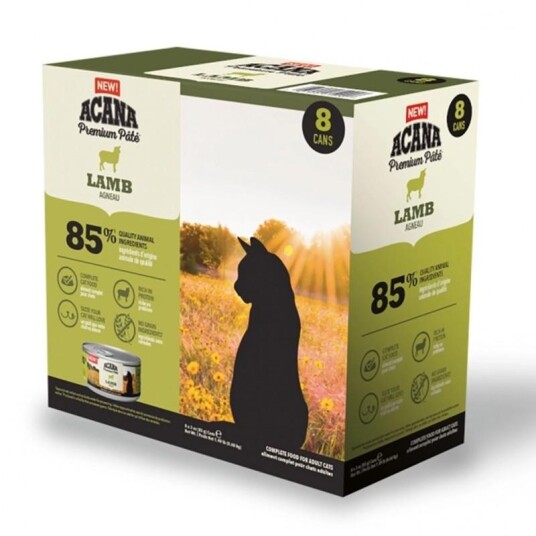 Acana Våtfor til Katt Premium Paté med Lam 8 pakker à 85 g