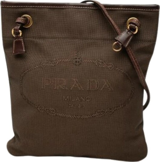 Prada Vintage Dame Pre owned Brun ONE SIZE,