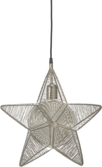 PR Home Rigel adventsstjerne Sølv 40 cm Grå