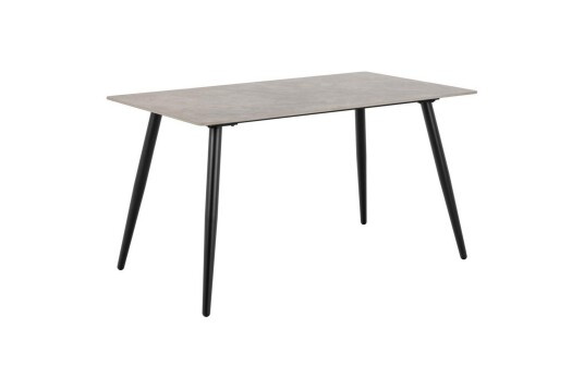 Other Brand Sanjoan Spisegruppe 140 Cm + 4 Amrita Spisestuestoler   Grå/Beige/Svart