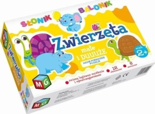 Gra Puzzle Zwierzêta Du¿E I Ma³e S³onik Balonik Gra Puzzle Zwierzêta Du¿E I Ma³e S³onik Balonik