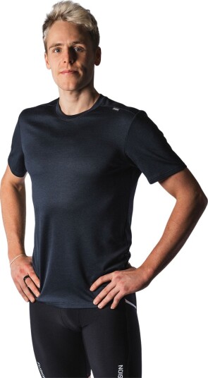 FUSION Technical Merino 150 Løpe T skjorte Herre Navy M
