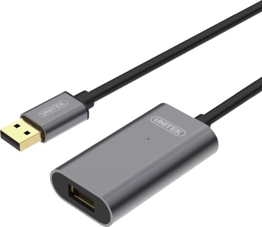 Unitek Y 274 Usb Forlengelseskabel Usb Power Dc Jack Hunn Til Usb Hann Usb 2.0 500 Ma 20 M