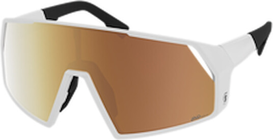 SCOTT Pro Shield LS sykkelbriller hvit/AMP LS Gold Chrome SCOTT Pro Shield LS sykkelbriller hvit/AMP LS Gold Chrome