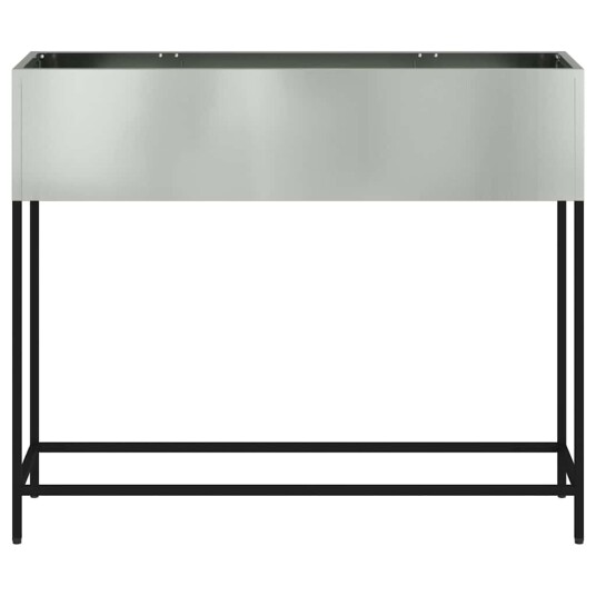 vidaXL Hevet Hageplante sølv 100 x 26 x 82 cm Galvanisert Stål