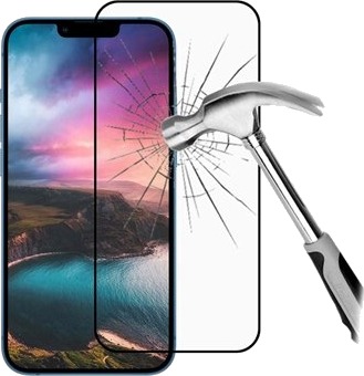 MTP Products iPhone 14 Pro Max Rurihai Full Cover Beskyttelsesglass Svart Kant