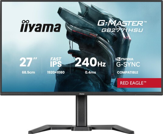 Iiyama Red Eagle GB2771HSU-B1 27" FHD Gaming-skjerm 240Hz IPS Svart