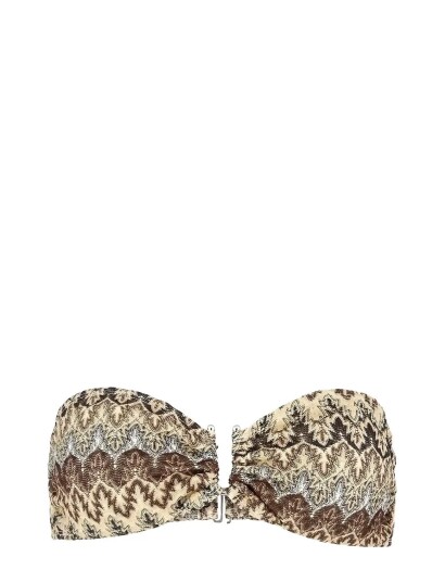 Becksöndergaard Amber Bandeau Bikini Top Multi/patterned XL