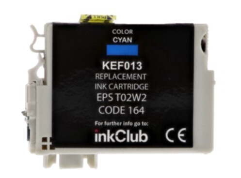 inkClub KEF013 Blekkpatron, erstatter Epson 502XL, cyan, 470 sider