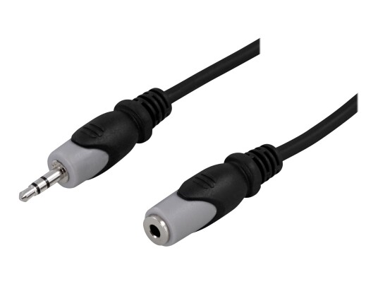 Deltaco Lydforlengelseskabel 3.5mm 0.5m