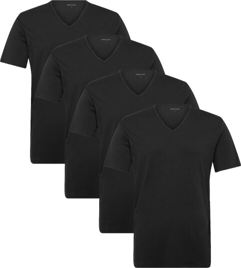 URBAN QUEST | 4 Pack Men Bamboo V Neck Undershirt | L