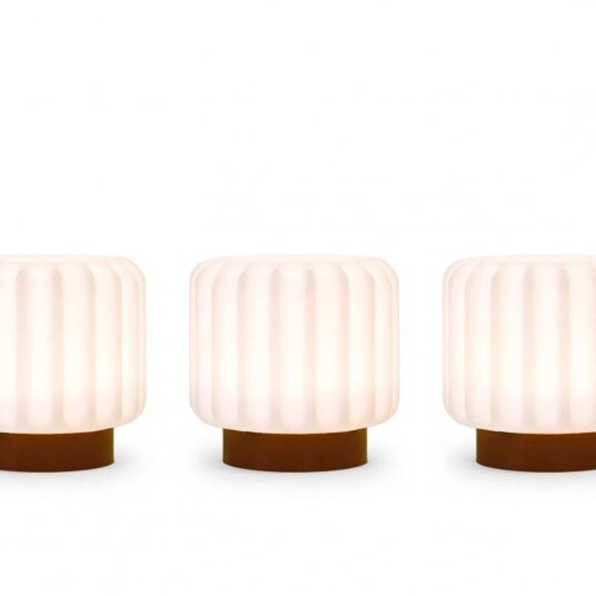 Atelier Pierre Junior - Dentelles 9 Portable Bordlampe 3 pcs. Ø9 Terra Atelier Pierre