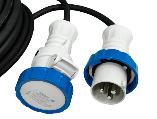 Gewiss Skjøtekabel 16A 3 faset 230V 25M 4G2,5mm² IP67