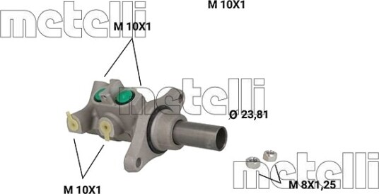 METELLI 05-0533 Hovedbremsesylinder