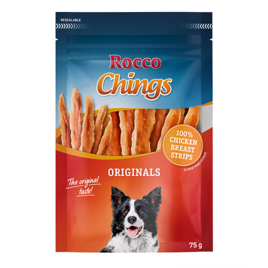 Rocco Chings Originals 75 G Kyllingbryst I Strimler 75 G