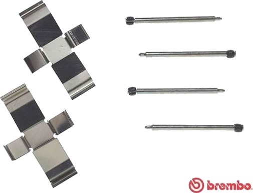 BREMBO A 02 321 Monteringssett, bremseklosser