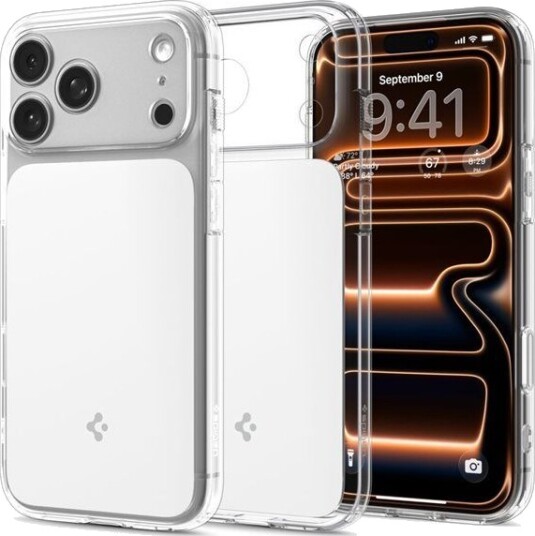 Spigen Ultra Hybrid T MagSafe Etui til iPhone 17 Pro - Blank Hvit