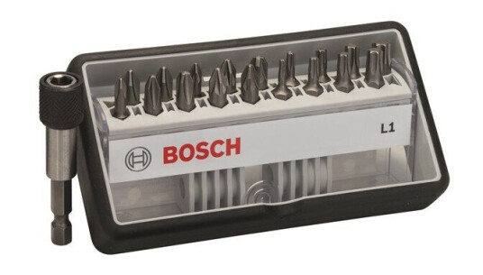 Bosch 18+1-delers Robust Line skrutrekkerbits-sett L ekstra hard 25 mm, 18+1 hull