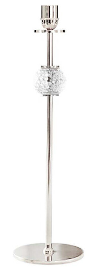 Hilke Collection La Luna lysestake 40 cm Nikkelbelagt messing og glass