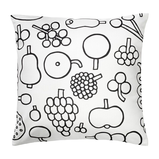iittala Oiva Toikka Frutta putevar 47 x 47 cm Svart iittala Oiva Toikka Frutta putevar 47 x 47 cm Svart