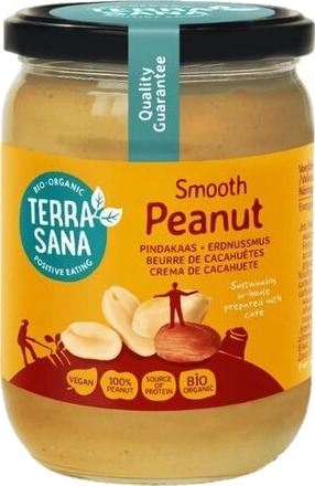 TerraSana smooth peanøttsmør 500 g