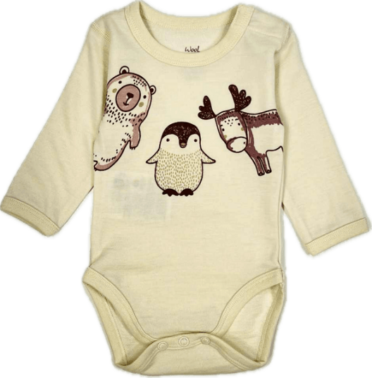 Hust & Claire Baloo Animals ull/bambus body - off white Hust & Claire Baloo Animals ull/bambus body - off white