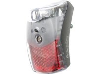 SPANNINGA Lampka tylna PIXEO XB + beskytter czarna (SNG-135558)