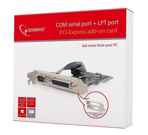 Gembird PEX-COMLPT-01 - parallel/serial adapter