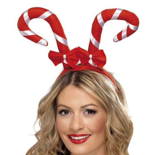 Smiffys Diadem med Polkagriser - One size Smiffys Diadem med Polkagriser - One size