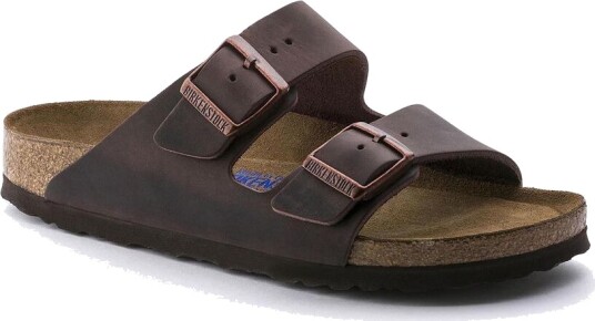 Birkenstock Men's Arizona Oiled Nubuck Leather Soft Footbed Regular 46 Man