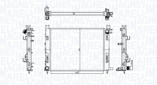 Radiator MAGNETI MARELLI 350213182100