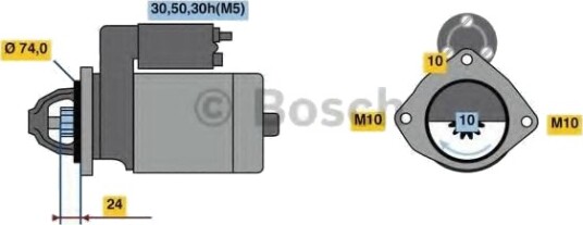 BOSCH 0 986 022 930 Starter BOSCH 0 986 022 930 Starter