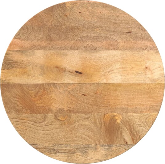 Bordplate Ø 50x3,8 cm rund heltre mango