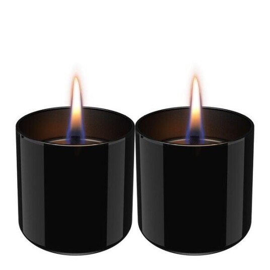 Tenderflame Lilly bordlykt 8 cm 2 stk m/brensel svart Tenderflame Lilly bordlykt 8 cm 2 stk m/brensel svart