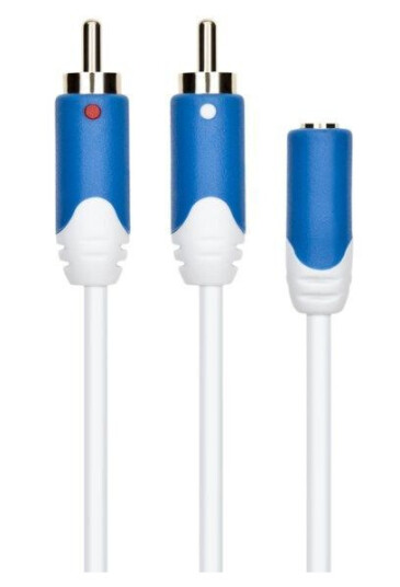 Luxorparts Adapter 2 x RCA-hanner 35-hunn