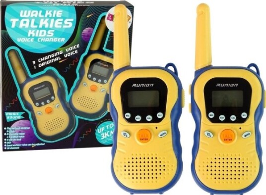 Leantoys Walkie Talkies Walkie Talkies For Barn Gul 2 Stk.