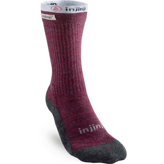 Injinji Sokk Women's Liner + Hiker Maroon/heather Gray M/L Injinji Sokk Women's Liner + Hiker Maroon/heather Gray M/L