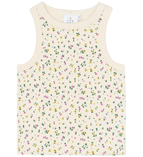 The New Singlet   Rib   TnSommer   Gardenia AOP   The New   3 4 år 98 104   Singlet   Hvit