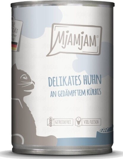 Mjamjam Våtfôr Delikat Med Dampet Gresskar Kylling 24 X 400 G